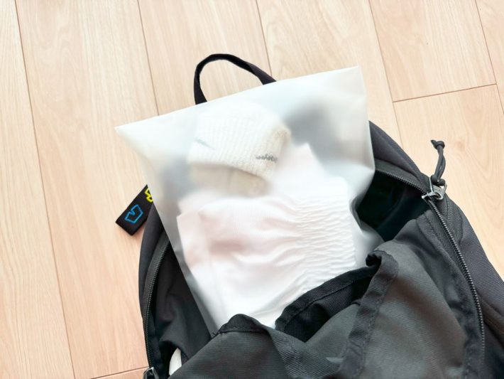 汚れた場合は水で流して乾かせばOK