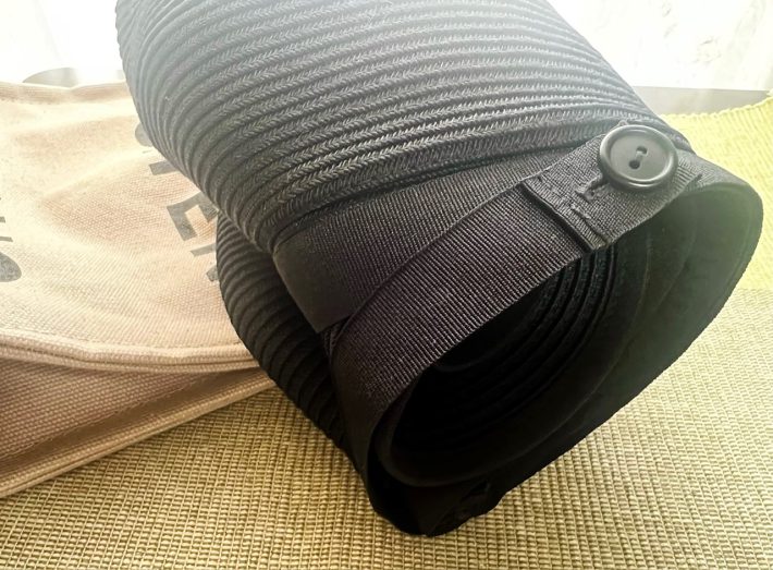 無印「UVカット 洗えてたためる キャスケット」