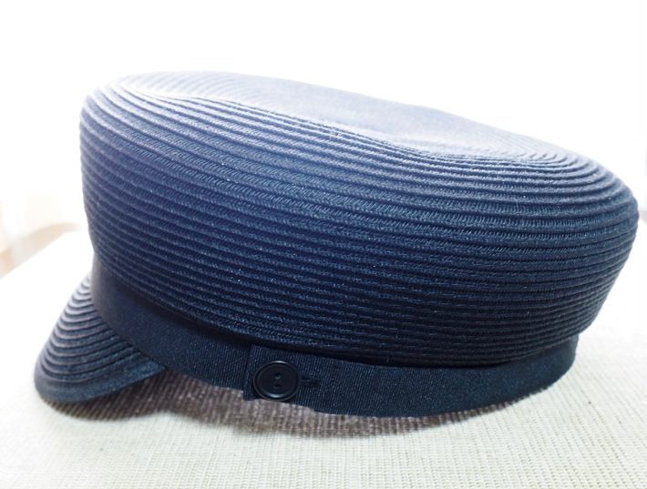 無印「UVカット 洗えてたためる キャスケット」