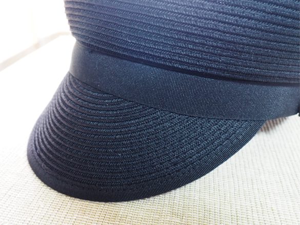 無印「UVカット 洗えてたためる キャスケット」