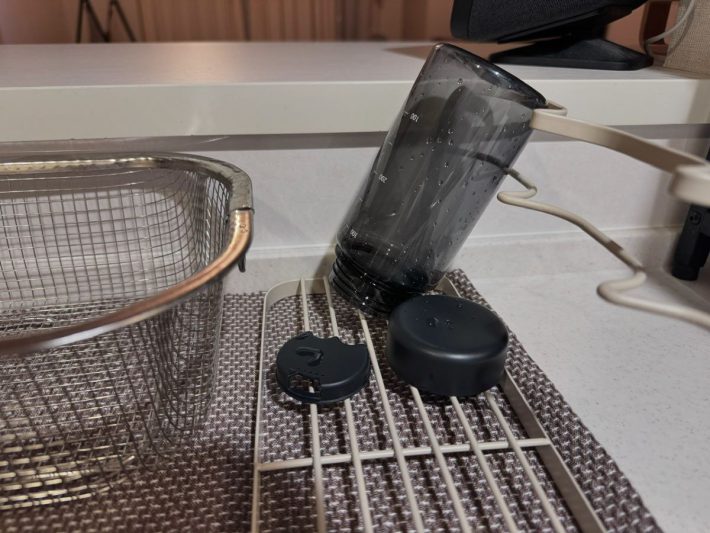 22時半頃に洗ったボトル