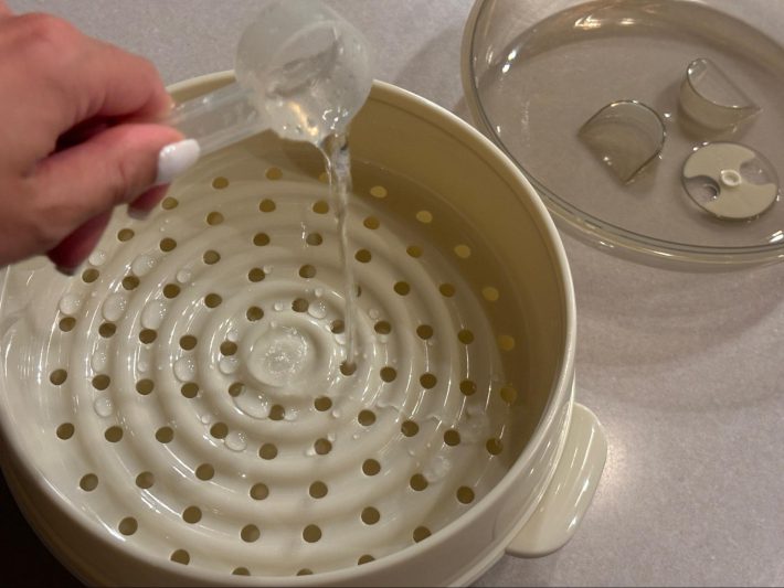 「レンジ調理蒸しメーカー」（税込550円）