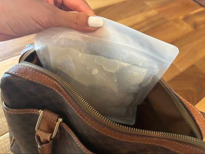 結露で少し湿ってしまう感じ