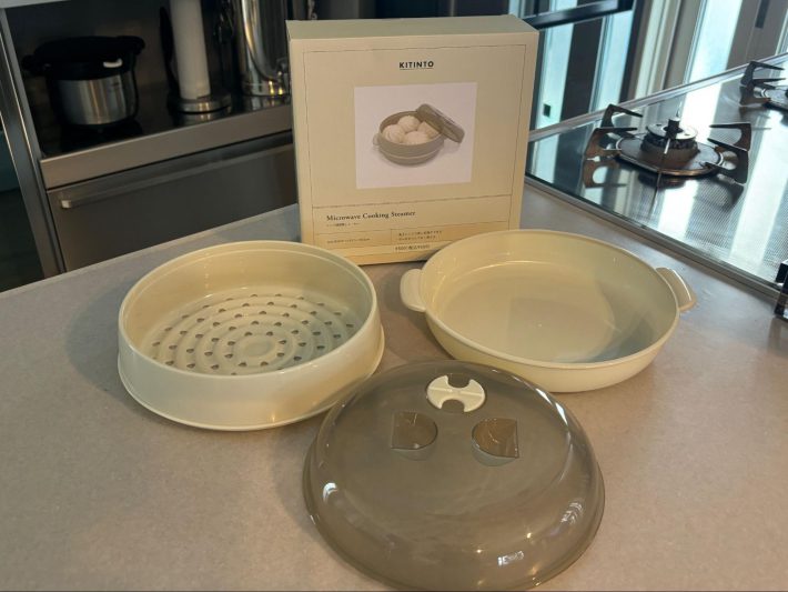 「レンジ調理蒸しメーカー」（税込550円）