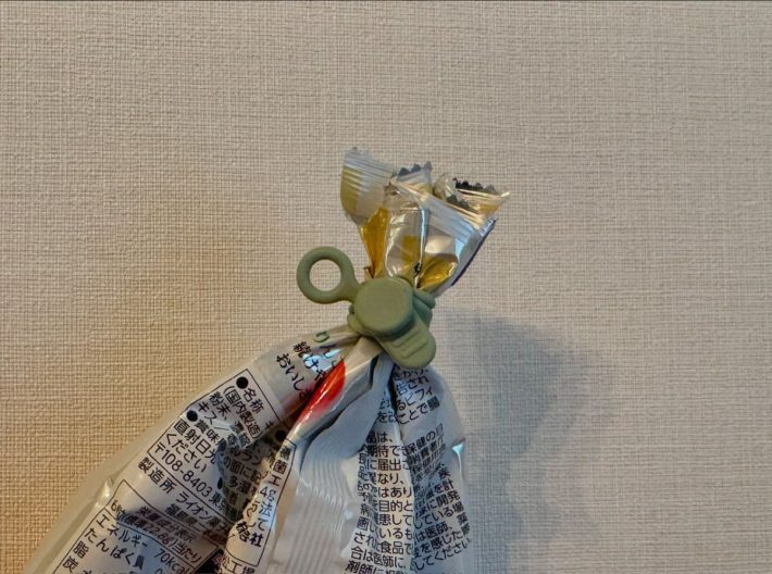 お菓子の口を留めたいときにも使える