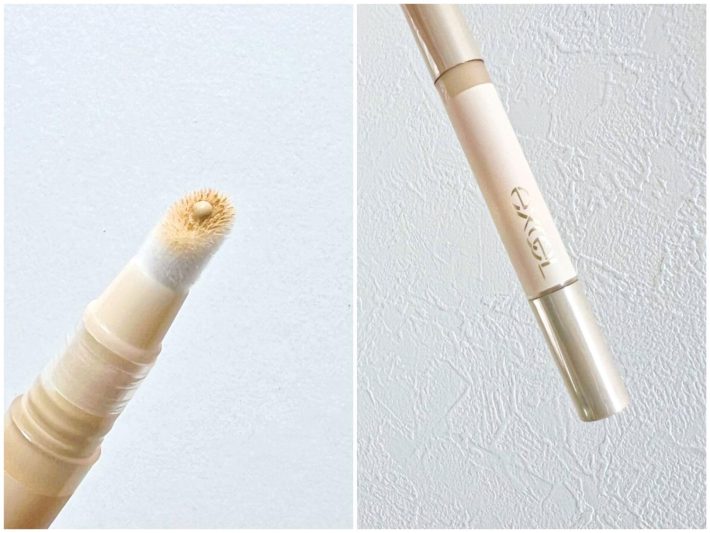 チップの中心から液が出てくる