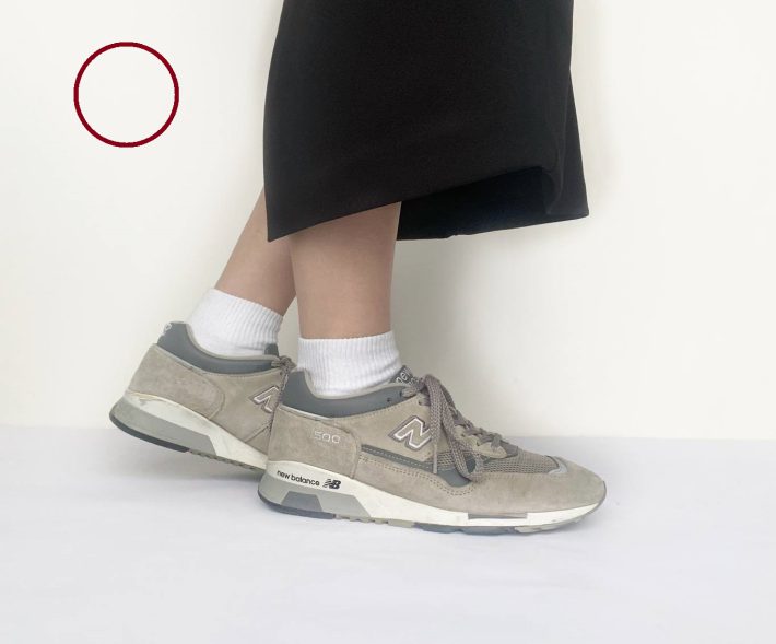 無印良品「婦人足なり直角履き口やわらかパイル編みショート丈靴下」