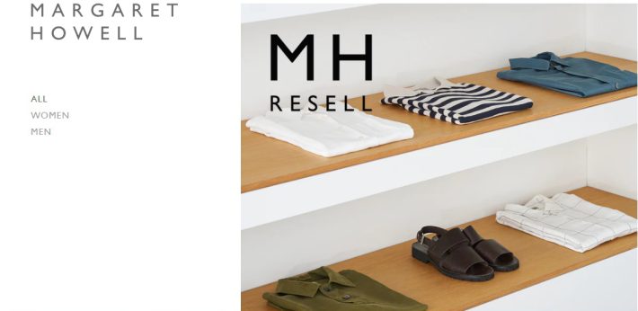マーガレット・ハウエルの公式リユースショップ「MH RESELL」