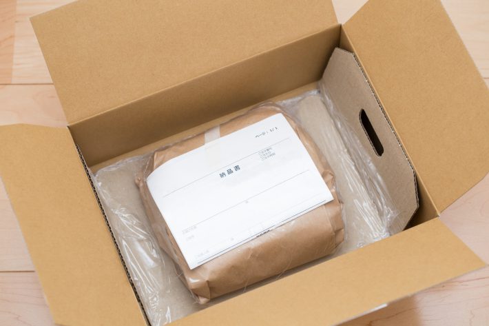 通信販売で届いた商品