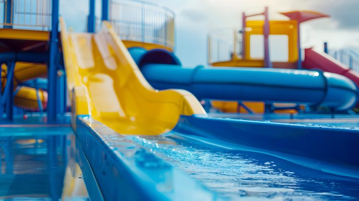 ウォータースライダー　プール