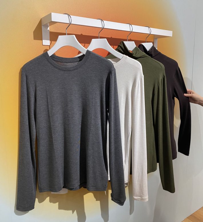 極暖ヒートテックカシミヤブレンドTシャツ