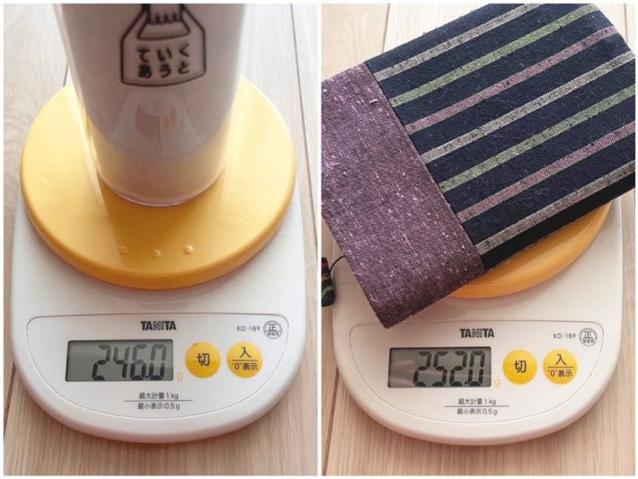 文庫本1冊ほどの重さの防災ボトル