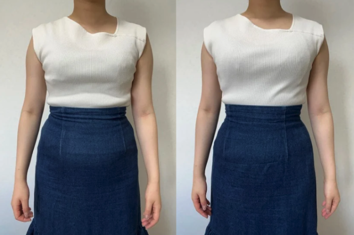 正面:ビフォーアフター