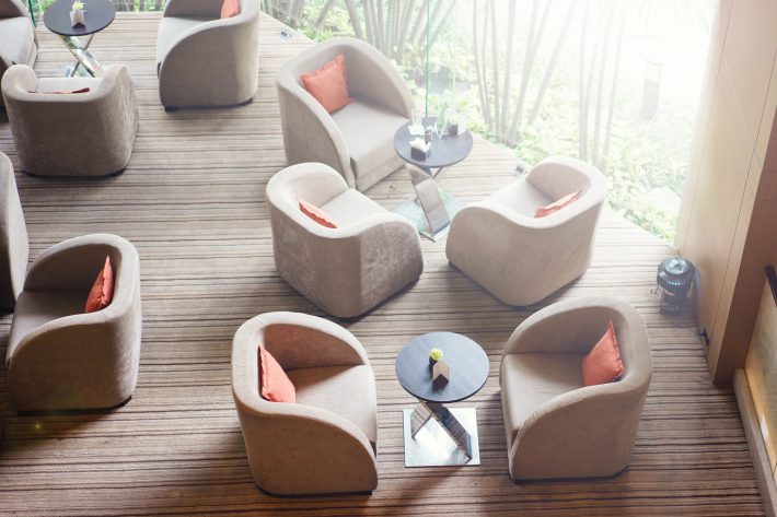 ホテルのラウンジ