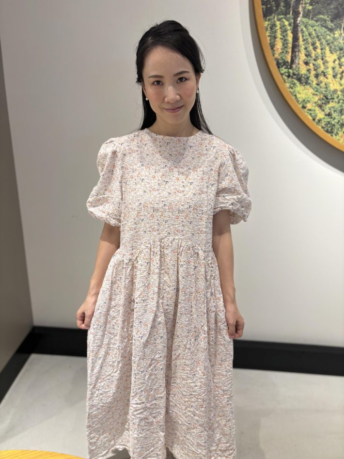 ウエストがゆったりしているワンピ