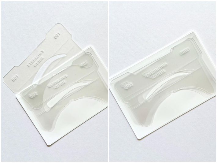 バランスの良い眉を描く練習ができる眉毛プレート