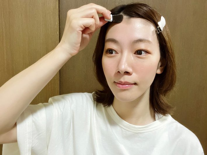 おでこ隠しバーム