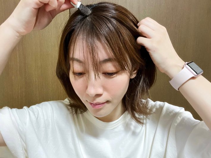 おでこ隠しバーム