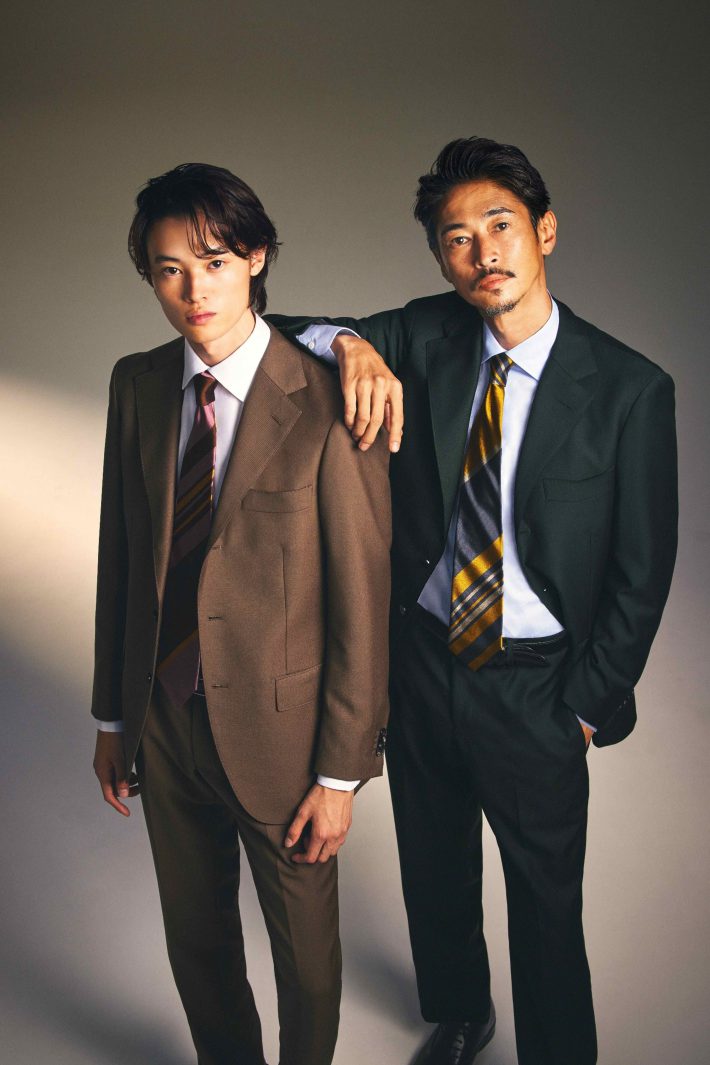 親子で「スーツスクエア」初代アンバサダーに就任