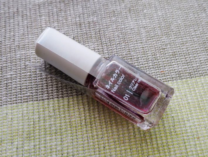 無印良品「ネイルカラー 01/クリアレッド」