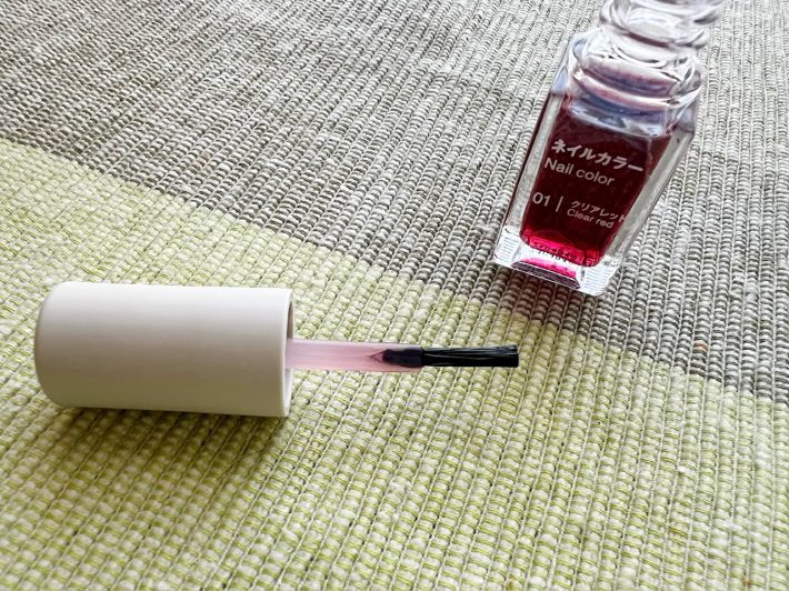 無印良品「ネイルカラー 01/クリアレッド」