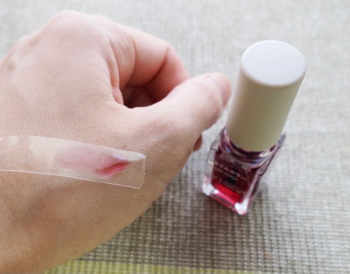 無印良品「ネイルカラー 01/クリアレッド」