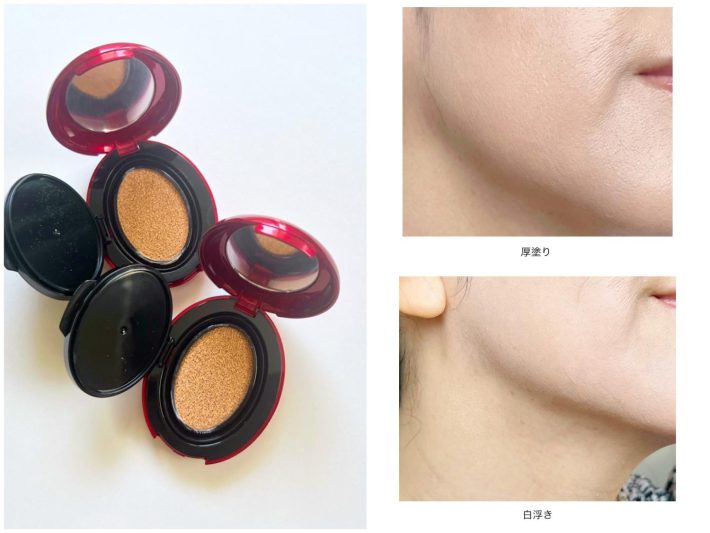 やってはいけないファンデーションの厚塗り、白浮き