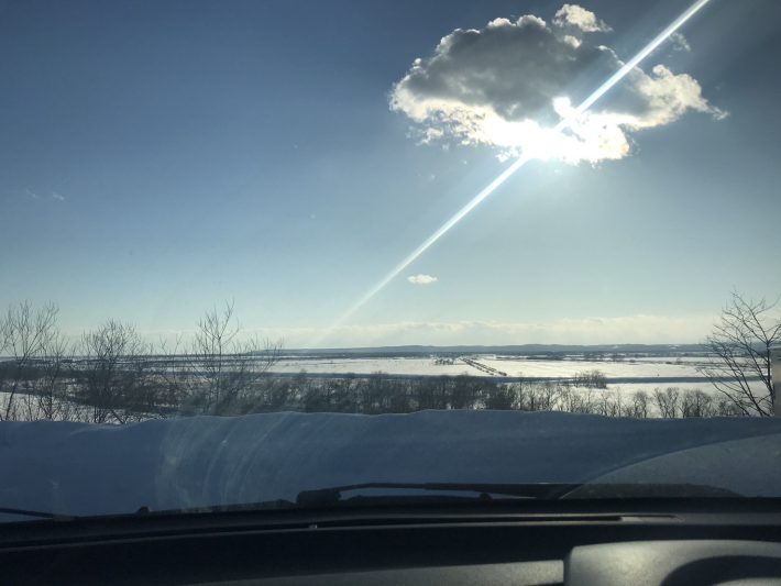 車窓からの絶景