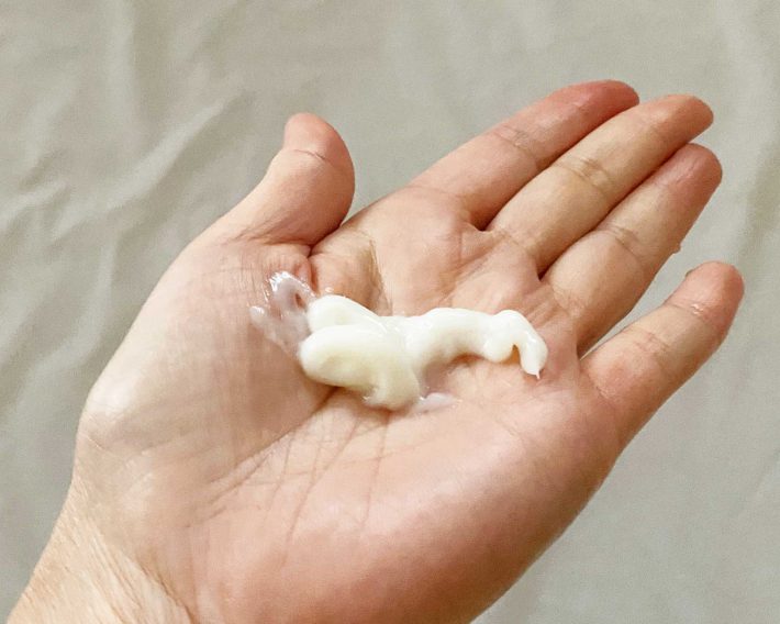 ９　ワンプッシュで出る量はこれくらい