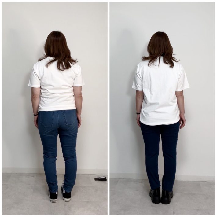 後ろから見てもこの通り