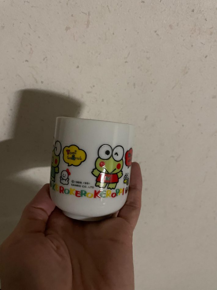 けろっぴの湯のみを発掘！