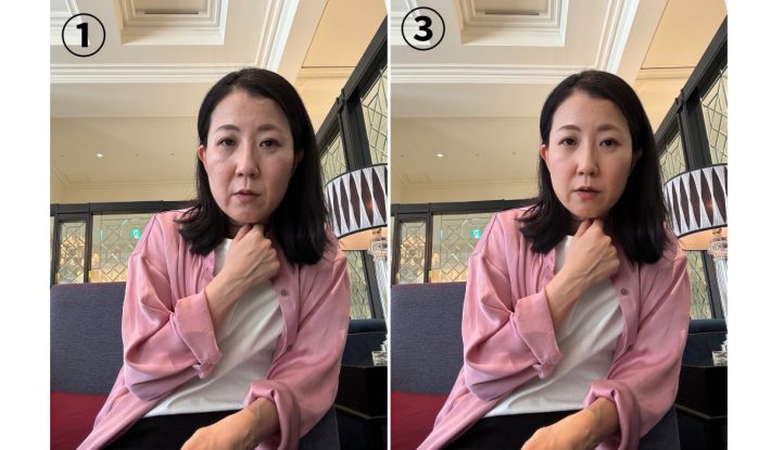 ③　小顔加工をして少し美肌加工を施したもの