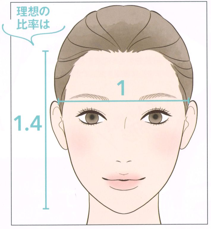 顔の縦横比