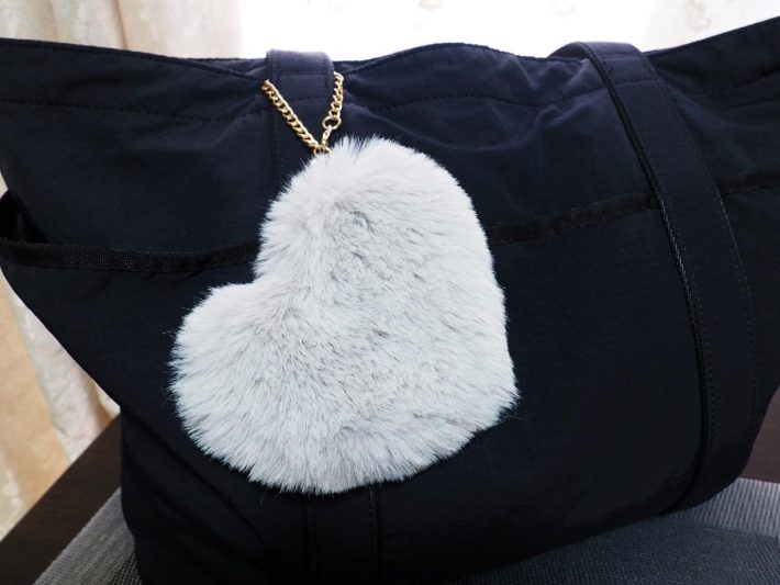 バッグにつけたところ