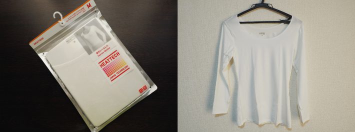 ヒートテックUネックT／8分袖