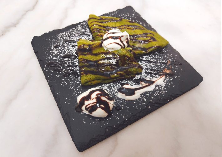 もちもち抹茶クレープ