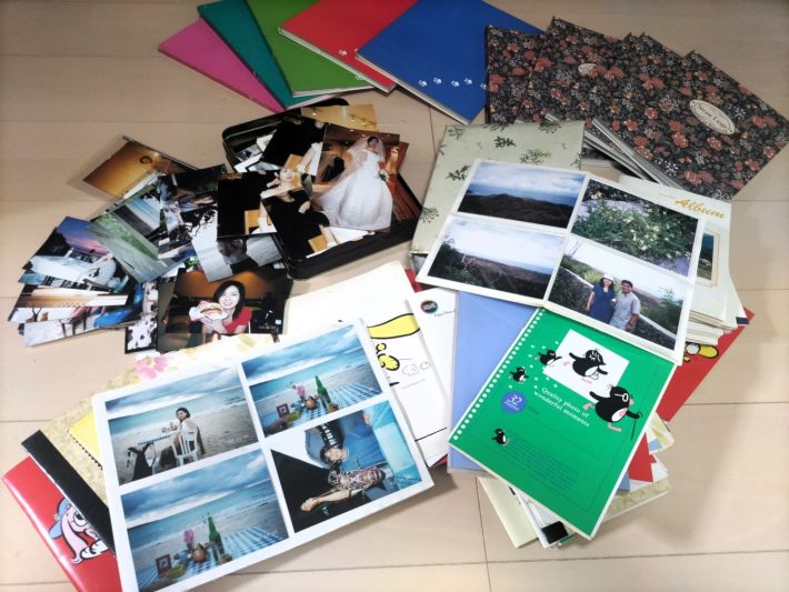 しまい込んでいたアルバムや写真