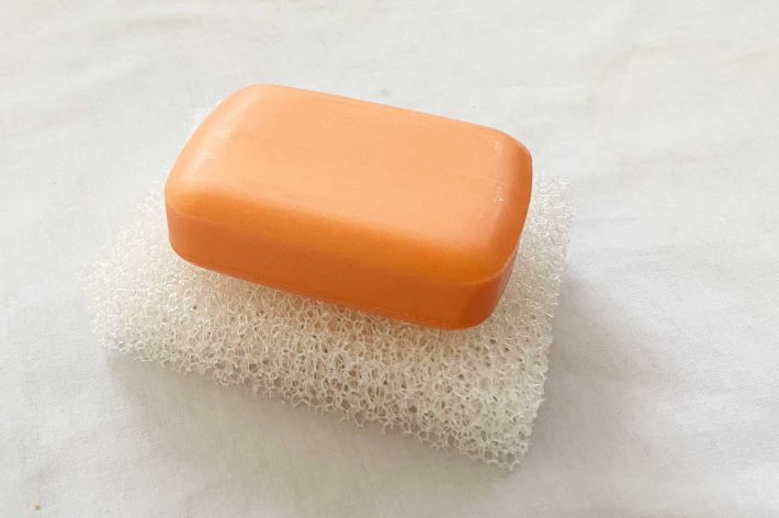 石けんをのせるとこんな感じ