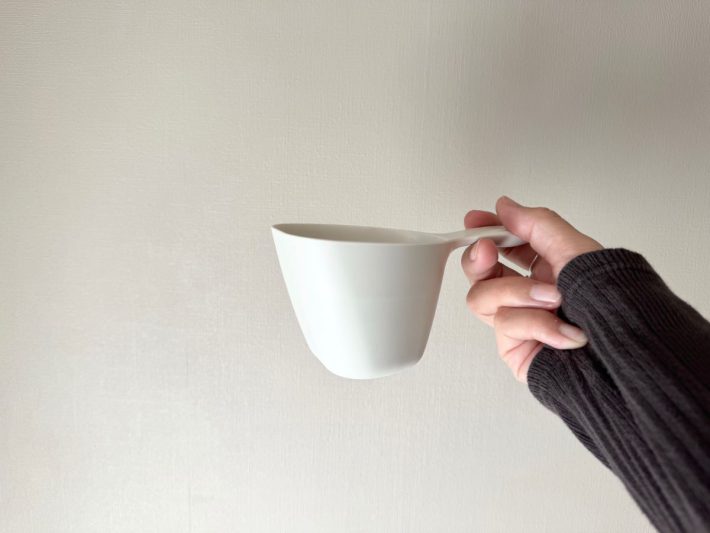 ホワイトカラーで外側に目盛りが一切ない