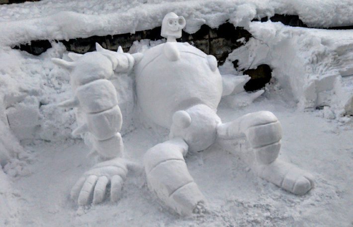 『天空の城ラピュタ』のロボット兵が動き出す名シーンを再現！