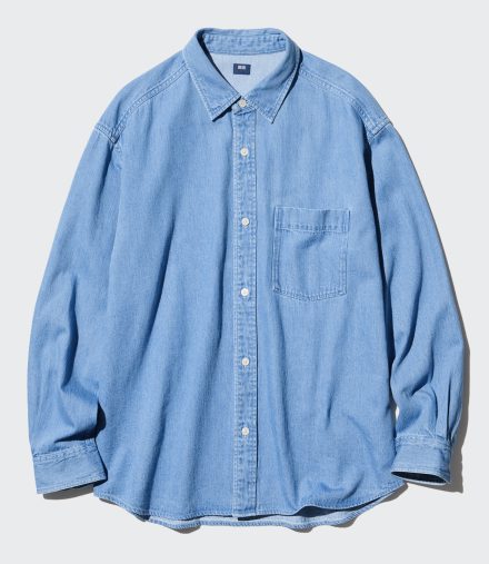 ユニクロ　デニムオーバーシャツ