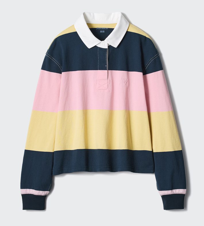 ユニクロ　ボクシーラガーポロシャツ