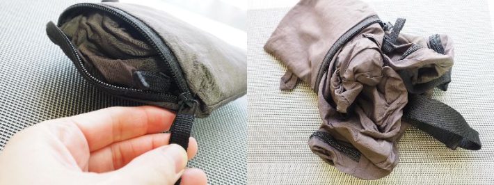 ダイソー　『Standard Products(スタンダードプロダクツ)』の折りたたみリュック