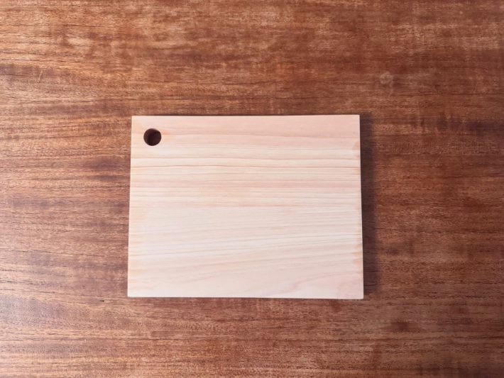 無印　ひのき　まな板