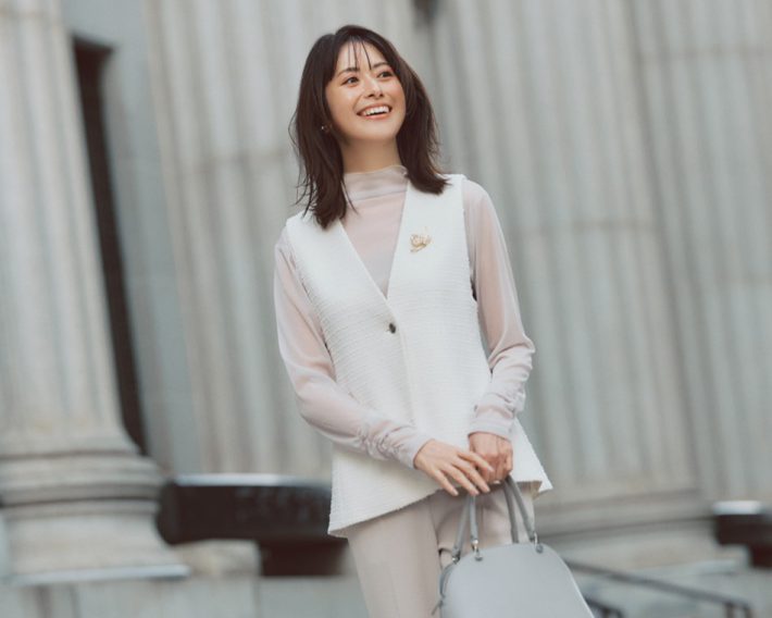 ジレ　ホワイト