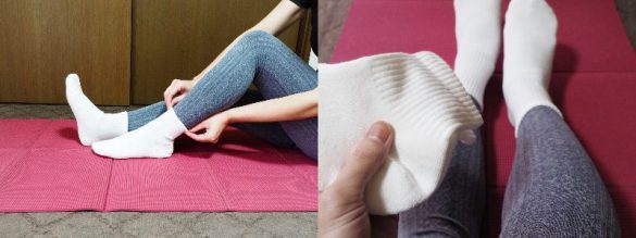 ユニクロ　「ソックス/3足組/リブパイル」