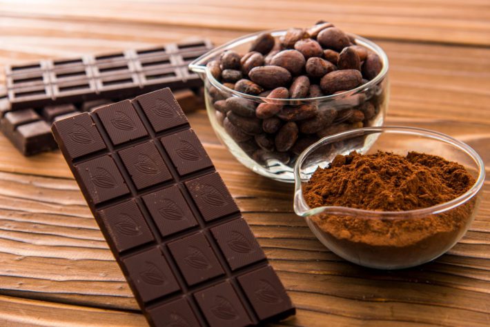 チョコレートとカカオのイメージ