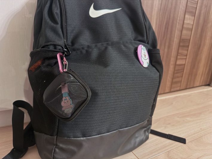 ナイロンメッシュコンパクトポーチ