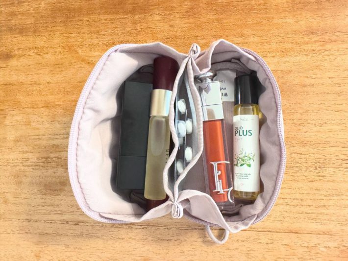 リンクルナイロン　マチ付きポーチ | 無印良品