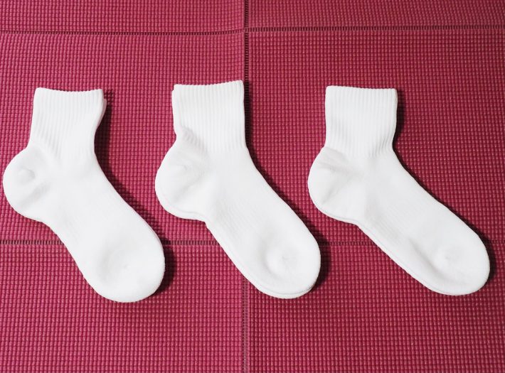 ユニクロ　「ソックス/3足組/リブパイル」